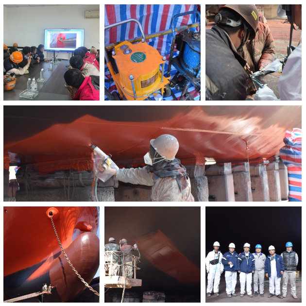   華豐實施PPG靜電噴涂綠色修船新工藝